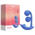 Honey Play Box Melody - vibrator tip 2în1 cu bile - silicon albastru