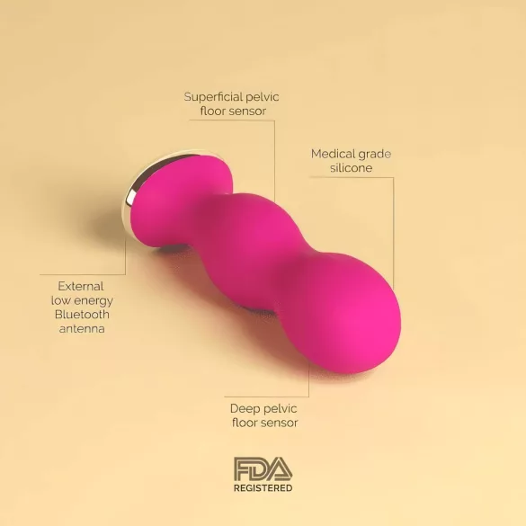 Perifit - bilă vaginală inteligentă cu acumulator - roz