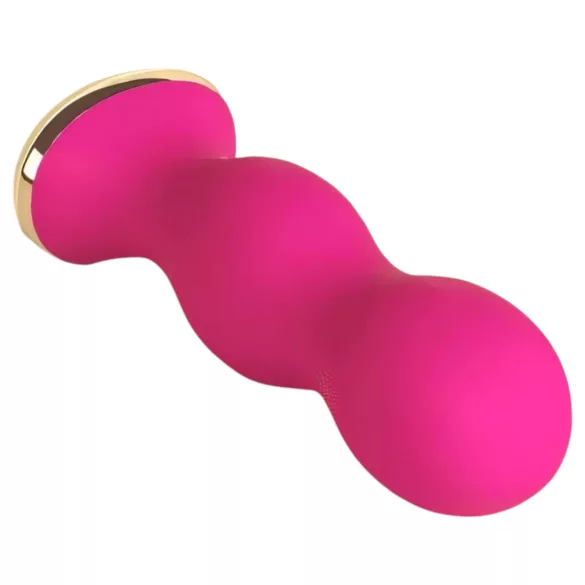 Perifit - Bilă geisha vibratoare controlată prin aplicație (roz)