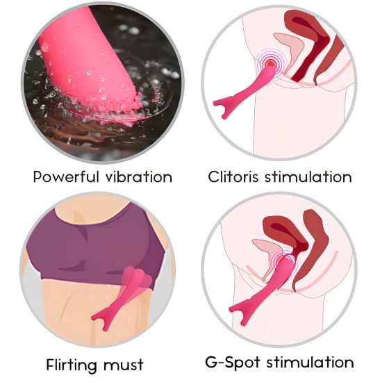 Cotoxo Eiffel Finger - vibrator reîncărcabil pentru punctul G (roșu)