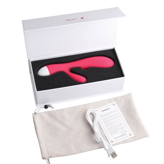 Cotoxo Dolphin & baby - vibrator reîncărcabil pentru clitoris (roșu)