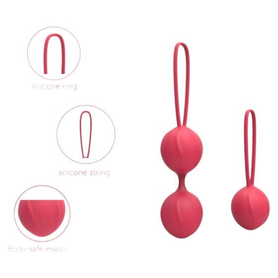 Cotoxo Cherry - set de 2 bucăți de bile pentru gecko (roșu)