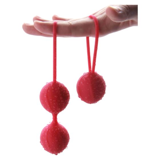 Set de bile vaginale Cotoxo Cherry - piese duble (roșu)