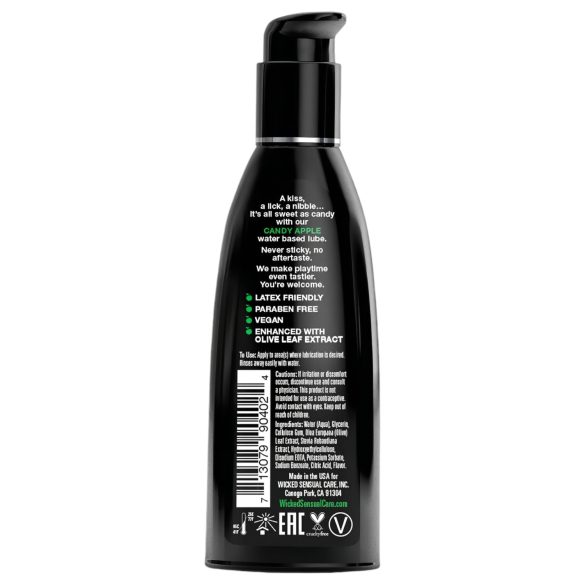 Wicked - lubrifiant pe bază de apă - aromă măr caramelizat 60ml