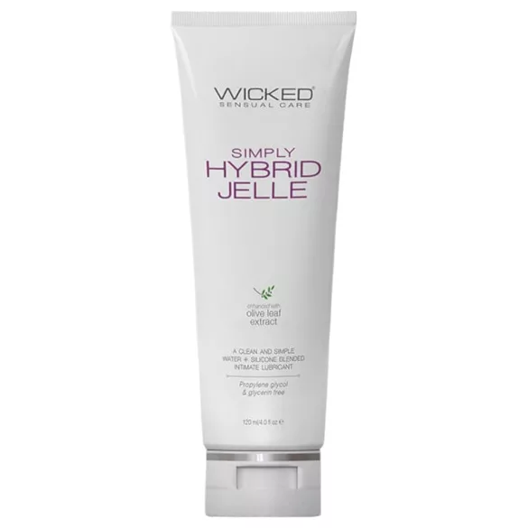 Wicked Simply Hybrid Jelle - lubrifiant hibrid pe bază de apă și silicon - 120ml