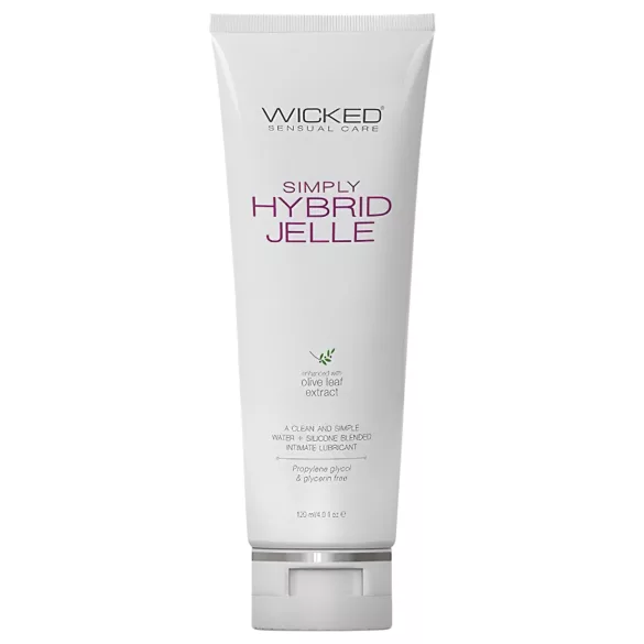 Wicked Simply Hybrid Jelle - lubrifiant hibrid pe bază de apă și silicon - 120ml