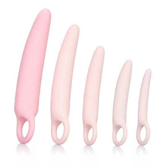 CalExotics Inspire - set dilatatoare vaginale medicale - silicon roz