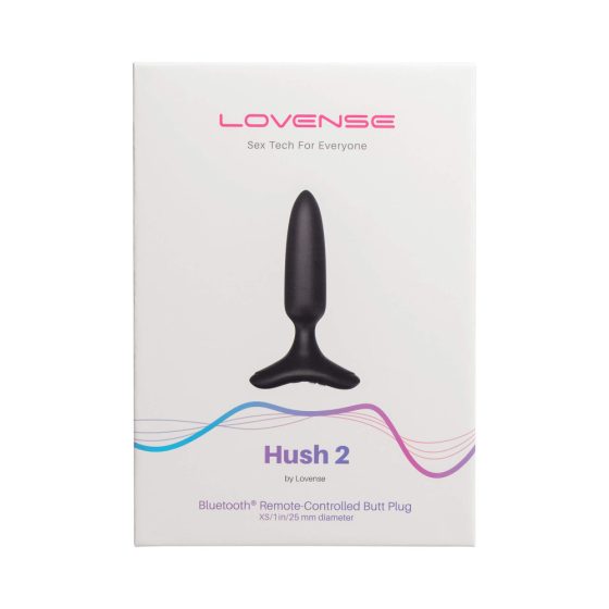 LOVENSE Hush 2 XS - vibratoare anal mic reîncărcabil (25mm) - negru