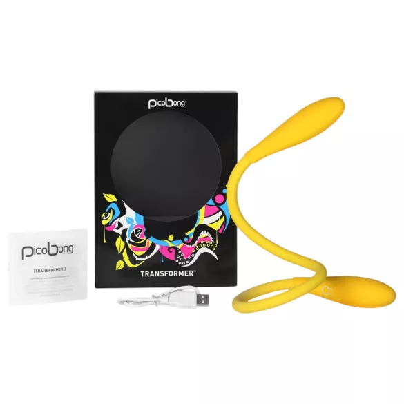 Picobong Transformer - vibrator unisex rezistent la apă (galben)