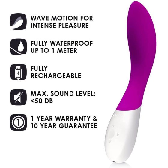 LELO Mona Wave - vibrator rezistent la apă pentru punctul G (violet)
