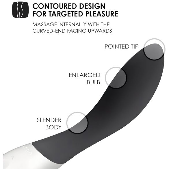 LELO Mona Wave - vibrator rezistent la apă pentru punctul G (negru)