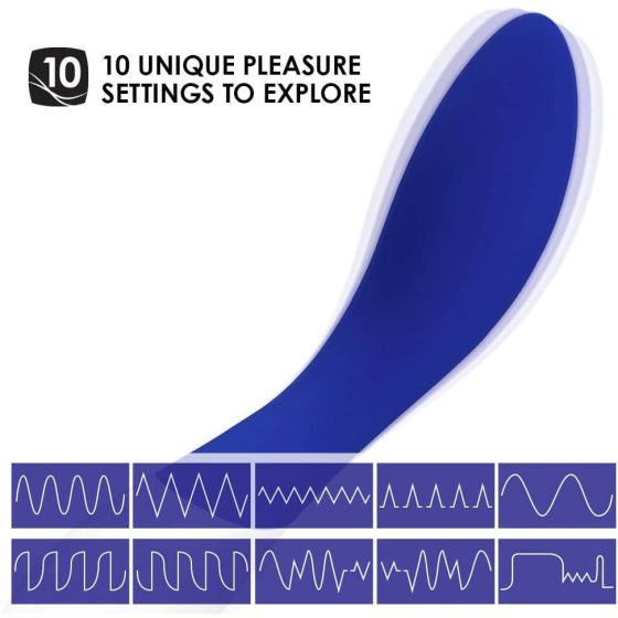 LELO Mona Wave - vibrator rezistent la apă pentru punctul G (albastru)