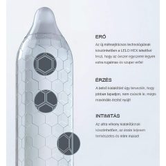LELO Hex Original - prezervativ de lux (3 bucăți)