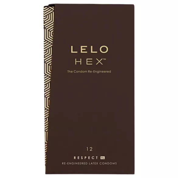 LELO Hex Respect XL - prezervative latex extra mari - 12 bucăți