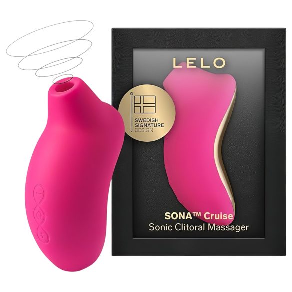 LELO Sona Cruise - stimulator cu unde sonore pentru clitoris (cireașă)