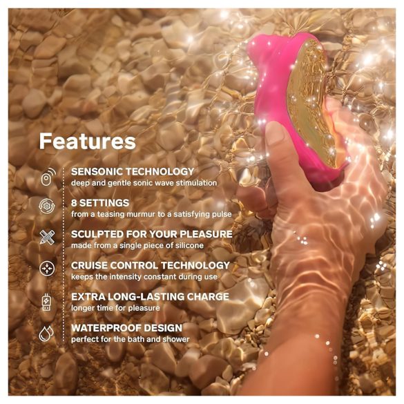 LELO - Stimulator clitoridian cu unde sonore - negru