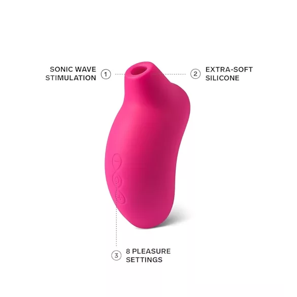 LELO Sona - stimulator clitoridian cu unde sonore - culoare cireș