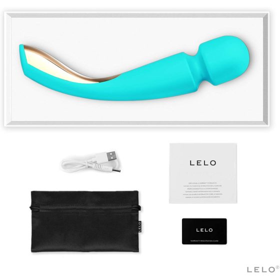 LELO Smart Wand 2 - mare - vibrator de masaj cu acumulator (turcoaz)