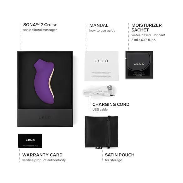 LELO Sona 2 Cruise - stimulatoare clitoridian cu unde sonore - mov