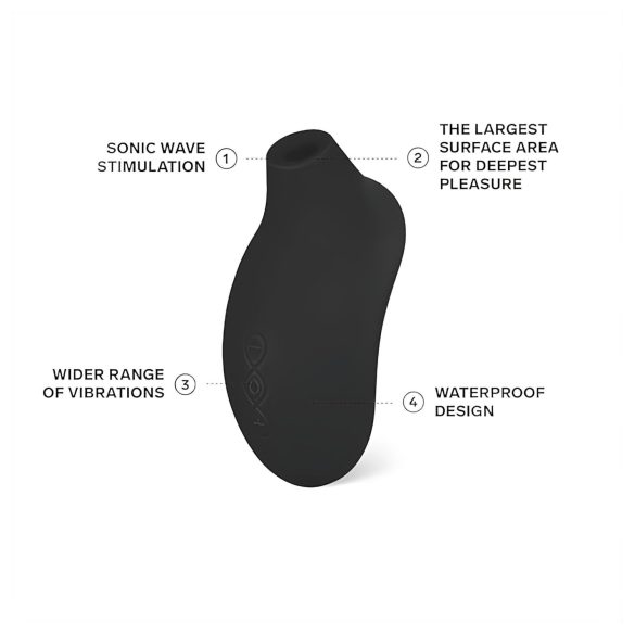 LELO Sona 2 - stimulator cu unde sonore pentru clitoris (negru)