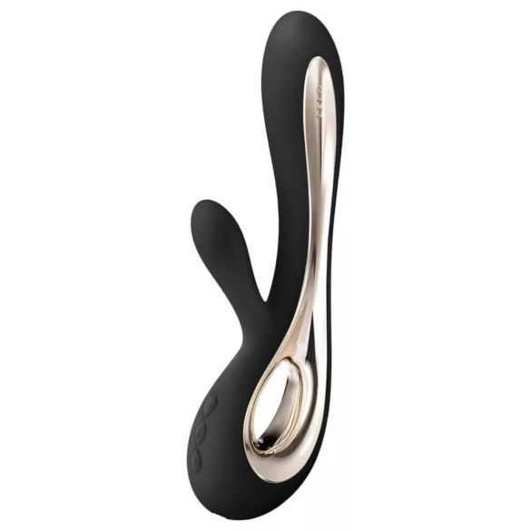LELO Soraya 2 - vibrator etanș cu braț pentru clitoris, reîncărcabil (negru)