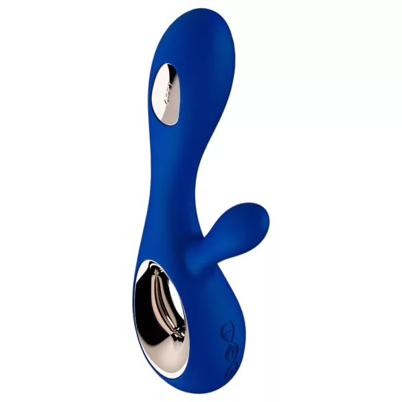 LELO Soraya Wave - vibrator cu undă, albastru, cu braț clitoral și baterie reîncărcabilă