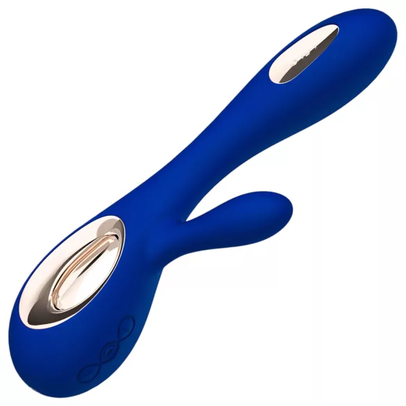 LELO Soraya Wave - vibrator cu undă, albastru, cu braț clitoral și baterie reîncărcabilă