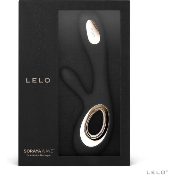 LELO Soraya Wave - vibrator cu acțiune de balansare, cu stimulator de clitoris, și acumulator încorporat (negru)