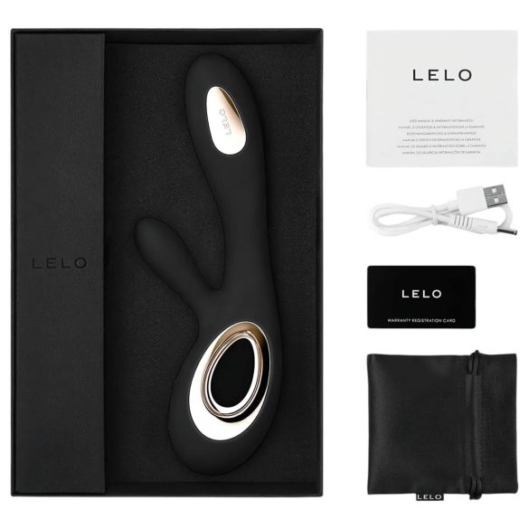 LELO Soraya Wave - vibrator rabdă tip clitoral, mișcare ondulantă - negru