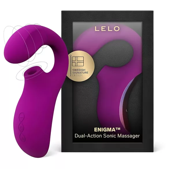 LELO Enigma - vibrator 2în1 punctul G, reîncărcabil, rezistent la apă, mov