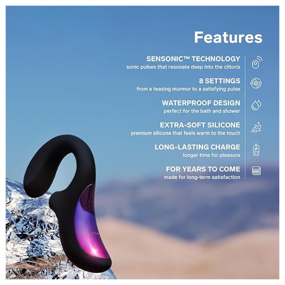 LELO Enigma - vibrator G-spot 2în1, reîncărcabil, impermeabil (negru)