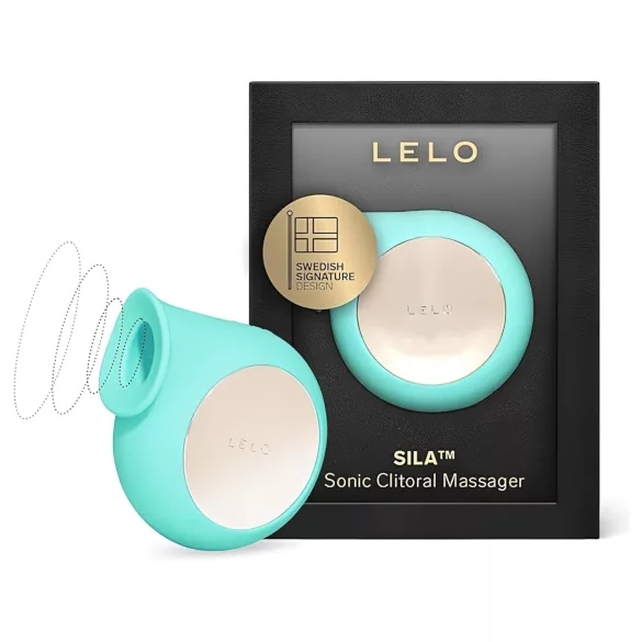 LELO Sila - vibratoare clitoridian cu unde sonore - rezistent la apă - turcoaz