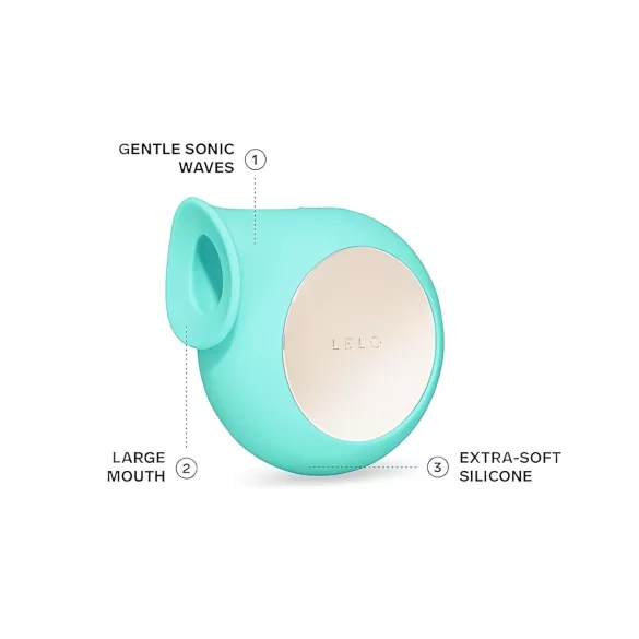 LELO Sila - vibratoare clitoridian cu unde sonore - rezistent la apă - turcoaz