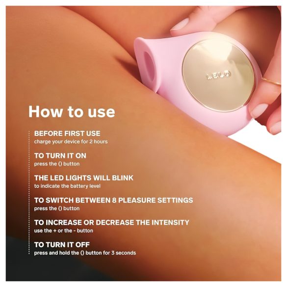 LELO Sila - stimulator clitoridian cu unde sonore, rezistent la apă, mov