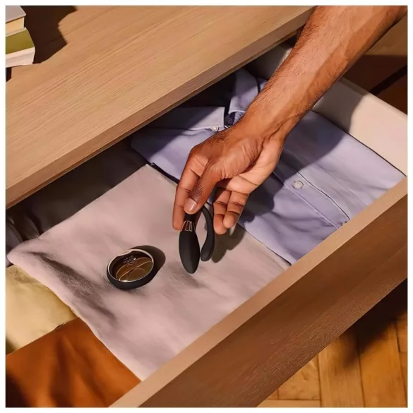 LELO Tiani Duo - vibrator pentru cuplu - telecomandă - silicon negru