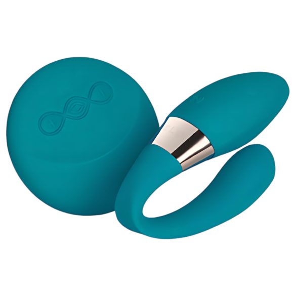 LELO Tiani Duo - vibrator din silicon pentru cupluri (albastru)
