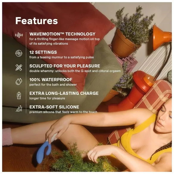 LELO Ina Wave 2 - vibrator reîncărcabil, impermeabil - mov