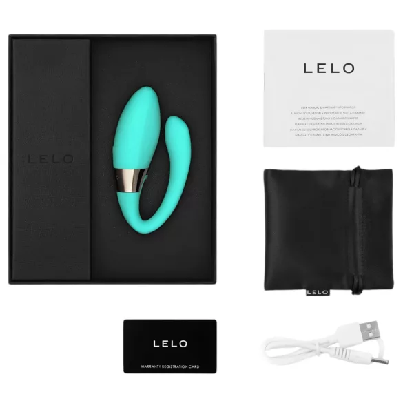 LELO Tiani Harmony - vibrator de cuplu controlat prin aplicație (turcoaz)