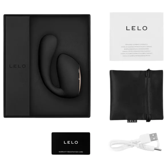 LELO Ida Wave - Vibrator rotativ și cu vibrații controlat prin aplicație (negru)
