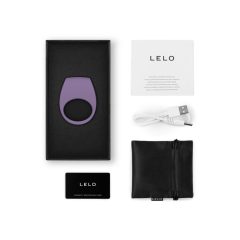   LELO Tor 3 - inel vibrator pentru penis cu acumulator, inteligent (mov)