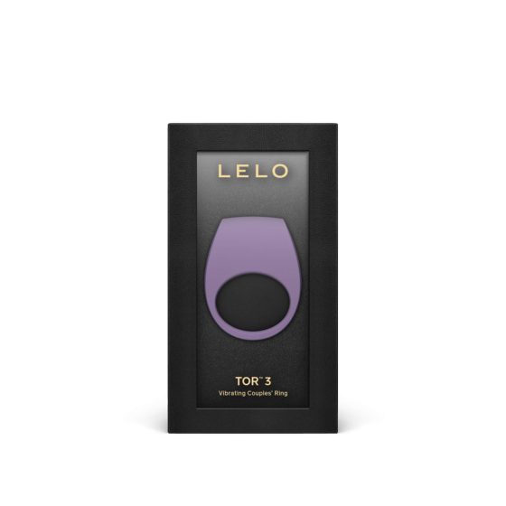LELO Tor 3 - inel vibrator pentru penis cu acumulator, inteligent (mov)