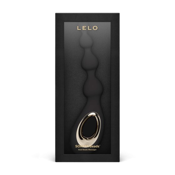 LELO Soraya Beads - vibrator anal rezistent la apă, cu acumulator (negru)