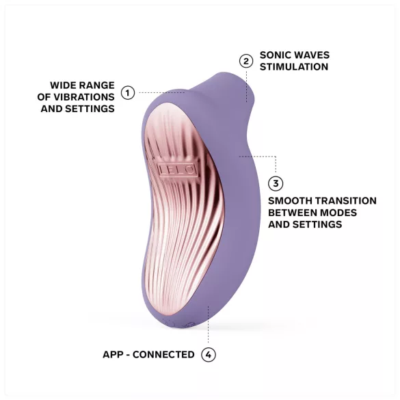 LELO Sona 3 - stimulator clitoridian cu unde sonore - mov lavandă