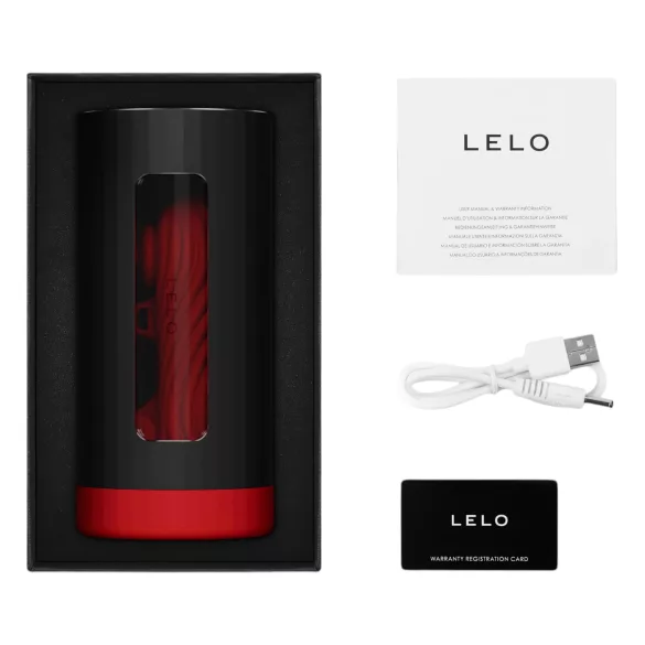 LELO F1s V3 XL - masturbator interactiv pentru bărbați - roșu