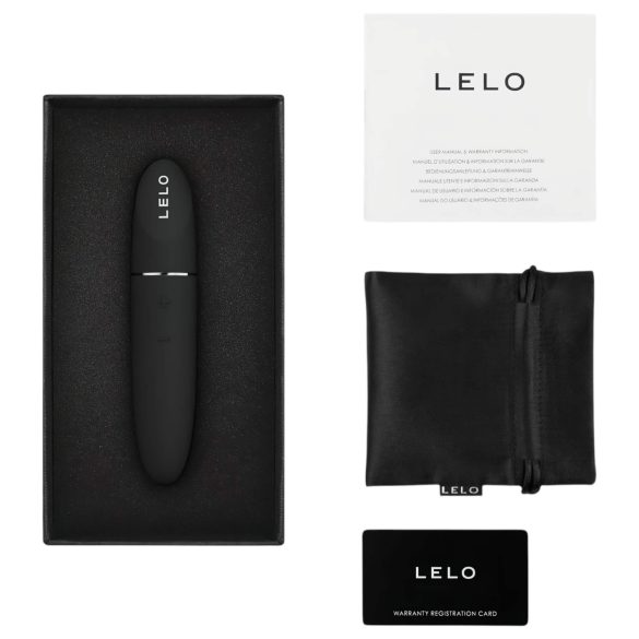 LELO Mia 3 - ruj vibrator de călătorie (negru)