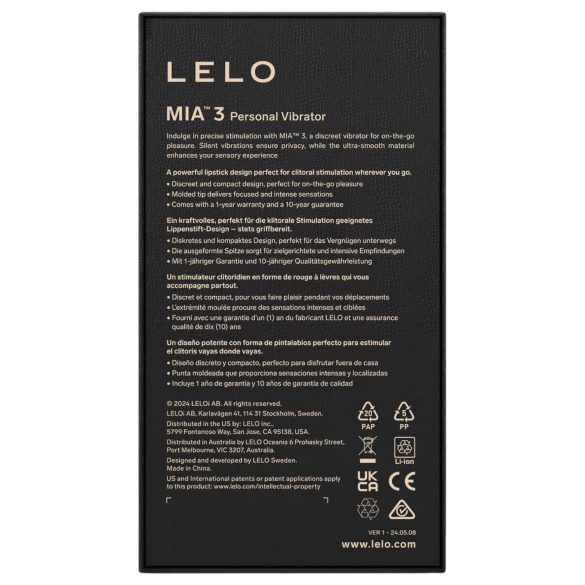 LELO Mia 3 - vibrator ruj de călătorie (roz)