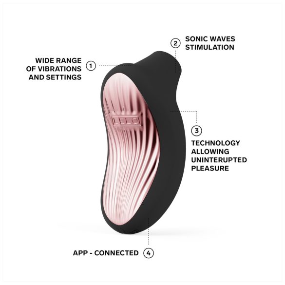 LELO Sona 3 Cruise - stimulator clitoridian cu unde sonore - silicon negru