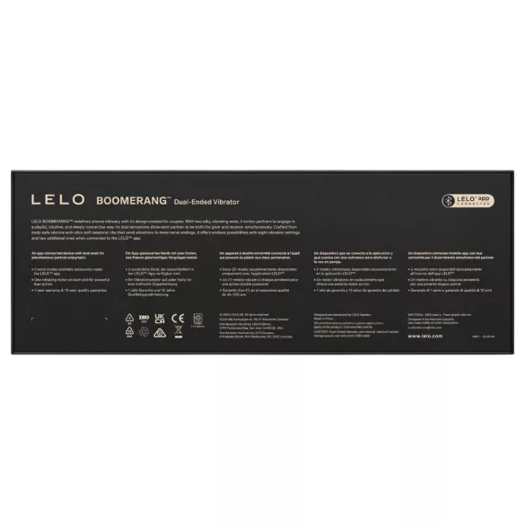 LELO Boomerang - vibrator cu două capete (mov)