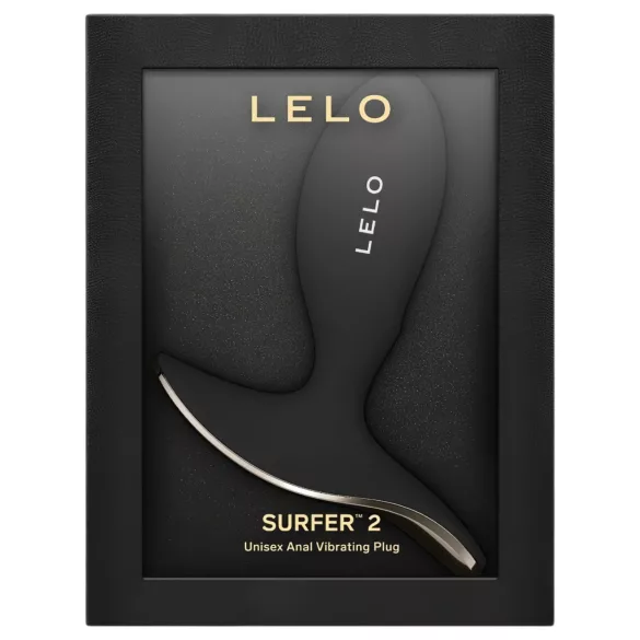LELO Surfer - vibrator anal controlat prin aplicație (negru)
