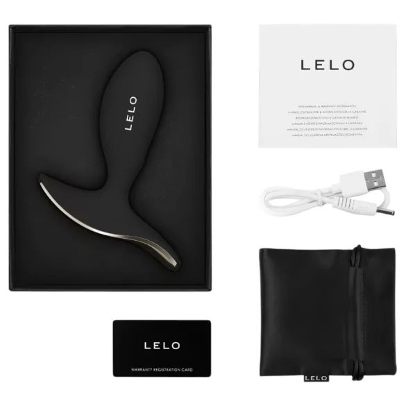 LELO Surfer - vibrator anal controlat prin aplicație (negru)